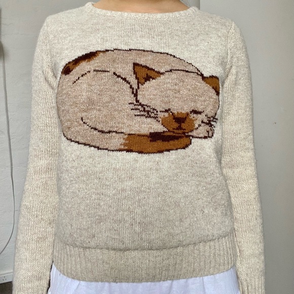 Princess Highway knit kitten sweater, size 8 - Picture 3 of 4